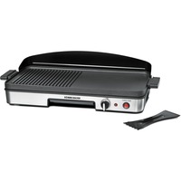 Rommelsbacher BBQ 2003 Nero, Argento Libera installazione 1900 W Nero/in acciaio inox, Nero, Argento, Libera installazione, Acciaio inossidabile, 2 Fornello(i), 500 x 250 mm, Manopola