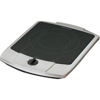 Rommelsbacher CT 2203/TC piano cottura Nero, Acciaio inossidabile Superficie piana Ceramica 1 Fornello(i), Piastra riscaldante accaio, Nero, Acciaio inossidabile, Superficie piana, Ceramica, Vetro-ceramica, 1 Fornello(i), 2200 W
