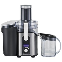 ES 850/E spremiagrumi Centrifuga 800 W Nero, Acciaio inossidabile, Trasparente