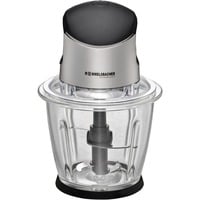 Rommelsbacher MZ 500 tritaverdure elettrico 1,5 L 500 W Nero, Acciaio inossidabile, Trituratore accaio/Nero, 1,5 L, Nero, Acciaio inossidabile, Vetro, Acciaio inossidabile, Pulsanti, 500 W