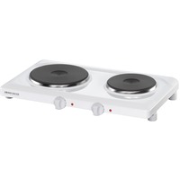 Rommelsbacher THL 2597 piano cottura Bianco Superficie piana 2 Fornello(i), Piastra riscaldante bianco, Bianco, Superficie piana, 2 Fornello(i), 1000 W, 1500 W, 230 V