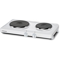 Rommelsbacher THS 2590 Bianco Superficie piana Piastra sigillata 2 Fornello(i), Piastra riscaldante bianco, Bianco, Superficie piana, Piastra sigillata, Smaltato, 2 Fornello(i), 2 Fornello(i)