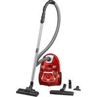 Rowenta Compact Power PARQUET RO3950, Aspirapolvere rosso, 750 W, A cilindro, Secco, Sacchetto per la polvere, 3 L, Filtro igienico
