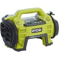 Ryobi R18I-0 pompa ad aria elettrica 2,5 bar 1,4 l/min, Pompa di aria verde/Nero, 2,5 bar, 1,4 l/min, Nero, Verde, Batteria