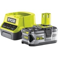 Ryobi RC18120-150 Set batteria e caricabatterie giallo/Nero, Set batteria e caricabatterie, Ioni di Litio, 5 Ah, 18 V, Ryobi, R18DD3, R18CS