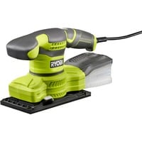 Ryobi RSS200-G Levigatrice a disco 12000 Giri/min Verde, Grigio 200 W, Levigatrice orbitale verde/Nero, Levigatrice a disco, Morsetto/Velcro, Verde, Grigio, 12000 Giri/min, 2 mm, 87 dB