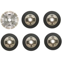 Ryobi Set di dischi da taglio RAK6AGD1, per smerigliatrice angolare da 125 mm, Lama 