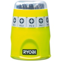 Ryobi Set di punte RAK10SD, 10 pezzi, Set di bit verde