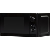 SHARP R-200BKW forno a microonde Superficie piana 20 L 800 W Nero Nero, Superficie piana, 20 L, 800 W, Manopola, Nero, 25,5 cm