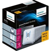 Siemens PowerProtect Universale Sacchetto per la polvere, Sacchetti per aspirapolvere Universale, Sacchetto per la polvere, Bianco, 240 mm, 165 mm, 285 mm