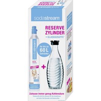 SodaStream 1100065490 Accessorio e ricarica per gasatore Bottiglia di carbonatazione + caricatore di carbonatazione, Soda Scatola, 1 pezzo(i)