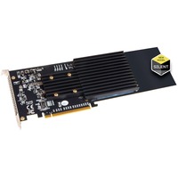Sonnet FUS-SSD-4X4-E3S scheda di interfaccia e adattatore Interno M.2 PCIe, M.2, Piena altezza/Lunghezza intera, PCI 3.0, Nero, Grigio, 1 pz