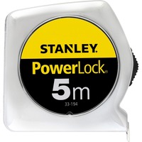 Stanley 0-33-194 rotella metrica 5 m Acciaio Metallico, Misura di nastro giallo/cromo