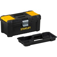 Stanley Cassetta 16" 40.6X20.5X19.5cm, Cassetta portautensili Nero/Giallo, Cassetta degli attrezzi, Metallo, Plastica, Nero, Giallo, 406 mm, 205 mm, 195 mm