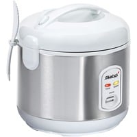Steba RK 2 cuoci riso Acciaio inossidabile, Bianco 1,8 L 700 W, Cuociriso accaio/Bianco, Acciaio inossidabile, Bianco, 1,8 L, Acciaio inossidabile, 700 W, 280 mm, 290 mm