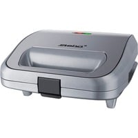 Steba SG 65 tostiera 750 W Grigio, Acciaio inossidabile, Creatore del panino argento/grigio, 750 W, 230 V, 50 Hz, 240 mm, 240 mm, 110 mm