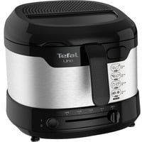 Tefal Uno FF215D Singolo 1,8 L Indipendente 1600 W Friggitrice Nero, Acciaio inox accaio/Nero, Friggitrice, 1,8 L, 1 kg, 1,8 L, 150 °C, 190 °C