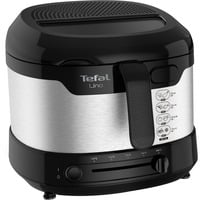 Tefal Uno FF215D friggitrice Singolo Indipendente 1600 W Nero, Acciaio inossidabile accaio/Nero, Friggitrice, 1 kg, 1,8 L, 150 °C, 190 °C, 4 persona(e)