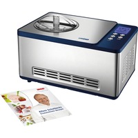 Unold 48818 macchina per gelato Gelatiera compressore 1,5 L Blu, Acciaio inossidabile 150 W argento/Blu, Gelatiera compressore, 1,5 L, 30 min, 1 ciotole, 1,5 m, LCD