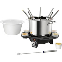 Unold Fondue elegance 0.9L, Fonduta argento/Nero, Nero, Argento