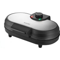 Unold PANCAKE MAKER American crepiera 2 crepe 1000 W Nero, Acciaio inossidabile, Pancakemaker acciaio inox satinato/Nero, 219 mm, 306 mm, 113 mm, 1,6 kg, 1000 W, 220 - 240 V