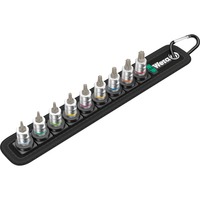 Wera 05003882001 bussola e set di bussole Nero/Argento, Set di bussole, 1/4", Metrico, 9 testina/e, 40,8,9,10,15,20,25,27,30 mm