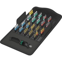 Wera 05057441001 punta per cacciavite 61 pezzo(i), Set di bit 61 pezzo(i), Esadecimale (metrico), Phillips, Viti a croce, Fessura, Torcia, PH 1,PH 2,PH 3, PZ 1,PZ 2,PZ 3, 1.2,0.8,1 mm, TX10,TX15,TX20,TX25,TX30,TX40
