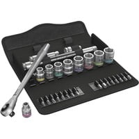 Wera 8100 SB 7 Set di chiavi a bussola, Set di strumenti Set di chiavi a bussola, Nero, Cromo, CE, Manico della chiave a cricchetto, 1 pezzo(i), 3/8"
