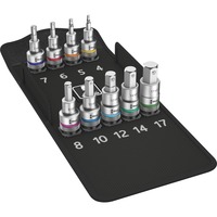 Wera 8740 C HF Set di bussole, chiave combinata   Set di bussole, 1/2", Metrico, 9 testina/e, 4,5,6,7,8,10,12,14,17 mm, 1/2"