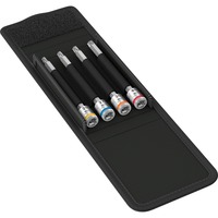 Wera 8767 A TORX HF 1 Set di bussole, chiave combinata   Nero/Argento, Set di bussole, 1/4", Metrico, 4 testina/e, 25,27,30,40 mm, 1/4"