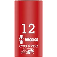 Wera Inserto chiave a bussola Zyklop VDE, 12mm, 3/8", chiave combinata   rosso/Giallo