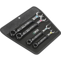 Wera Joker Switch Set 10,13,17,19 mm, 1/4", Cromo, Acciaio al cromo-molibdeno, Cromo, Lucido