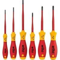 Wiha Set di cacciaviti SoftFinish electric slimFix, 6 pezzi, Cacciavite rosso/Giallo