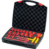Wiha Set di chiavi a cricchetto isolate, 1/2", chiave combinata   rosso/Giallo