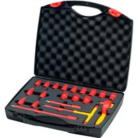 Wiha Set di chiavi a cricchetto isolate, 3/8", chiave combinata   rosso/Giallo