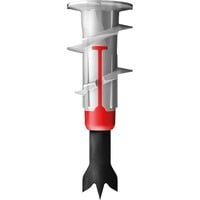 fischer DUOBLADE 40 pezzo(i) Kit di viti e tasselli a muro 4,4 cm, Tassello grigio chiaro/Rosso, Kit di viti e tasselli a muro, Cemento, Plastica, Grigio, Viti a croce, PZ2