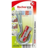 fischer DUOPOWER 10x50 RH G K, Tassello grigio chiaro/Rosso