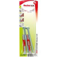 fischer DUOPOWER 10x80 S K, Tassello grigio chiaro/Rosso