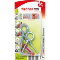fischer DUOPOWER 6x30 OH K, Tassello grigio chiaro/Rosso