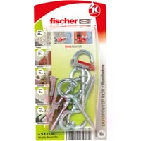 fischer DUOPOWER 6x30 RH K, Tassello grigio chiaro/Rosso
