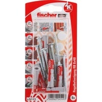 fischer DUOPOWER 8x40 RB K, Tassello grigio chiaro/Rosso