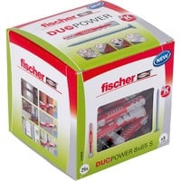 fischer DUOPOWER 8x65 S LD grigio chiaro/Rosso