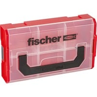 fischer FIXtainer Armadietto portaoggetti Rettangolare Nero, Rosso, Trasparente, Scatola di immagazzinaggio rosso/trasparente, Armadietto portaoggetti, Nero, Rosso, Trasparente, Rettangolare, Monocromatico