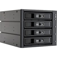 Chieftec CBP-3141SAS pannello drive bay Nero, Inquadramento Nero, Nero, 1 ventola(e), 8 cm, 0, 1, 5, 10, 146 mm, 202 mm