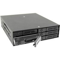 Chieftec CMR-625 pannello drive bay Nero, Telaio di montaggio Nero, Nero, Metallo, 9.5 mm, 1 ventola(e), 4 cm, HDD