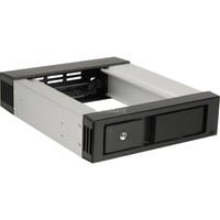 ICY BOX IB-158SSK-B 13,3 cm (5.25") Pannello portante Nero, Inquadramento Nero, 13,3 cm (5.25"), Pannello portante, Nero, 3.5", SATA, SATA II, SATA III, Alluminio
