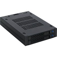 Icy Dock MB742SP-B pannello drive bay Nero, Inquadramento Nero, Nero, Metallo, Plastica, 9.5 mm, 12 Gbit/s, CE, REACH, 101,6 mm