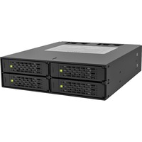 Icy Dock MB994SP-4S pannello drive bay Nero, Inquadramento Nero, Nero, SECC, 4 cm, 6 Gbit/s, Potenza, status, 146 mm, Vendita al dettaglio
