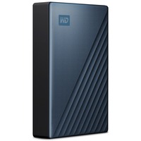 WD My Passport Ultra disco rigido esterno 5000 GB Blu blu/Nero, 5000 GB, 3.2 Gen 1 (3.1 Gen 1), Blu