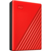 WD My Passport disco rigido esterno 4000 GB Rosso rosso, 4000 GB, 3.2 Gen 1 (3.1 Gen 1), Rosso